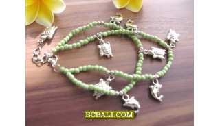 Bali Bead Anklets Charm Bracelets Wholesale Package